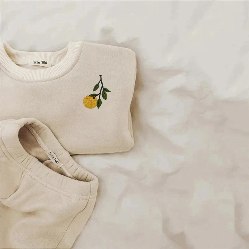 Embroidery Thicken Fleece Warm Sweatshirt