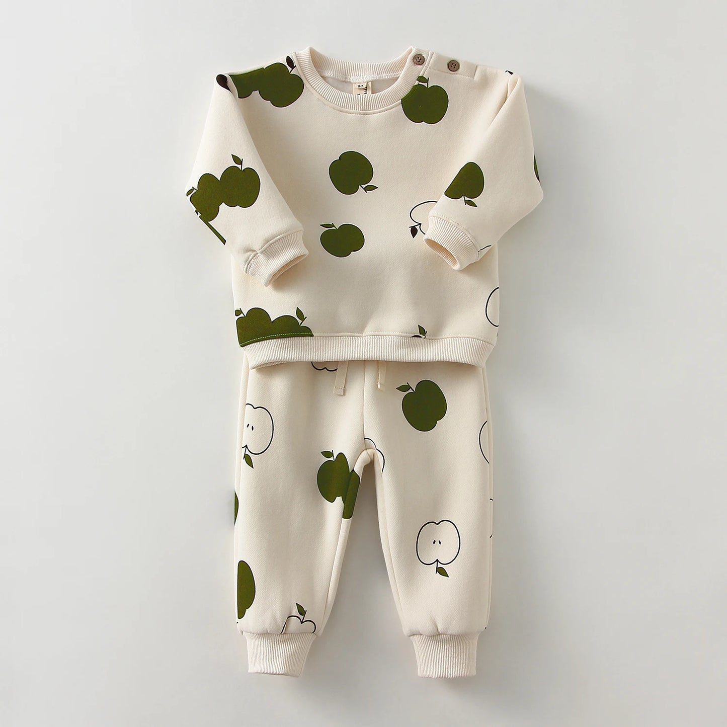 Embroidery Thicken Fleece Warm Sweatshirt