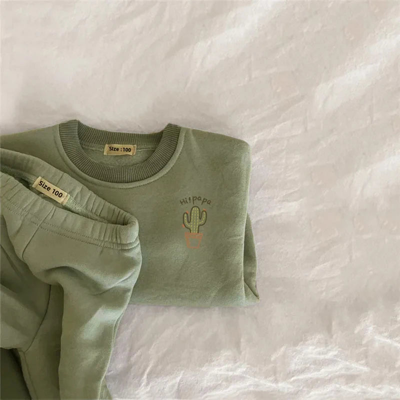 Embroidery Thicken Fleece Warm Sweatshirt