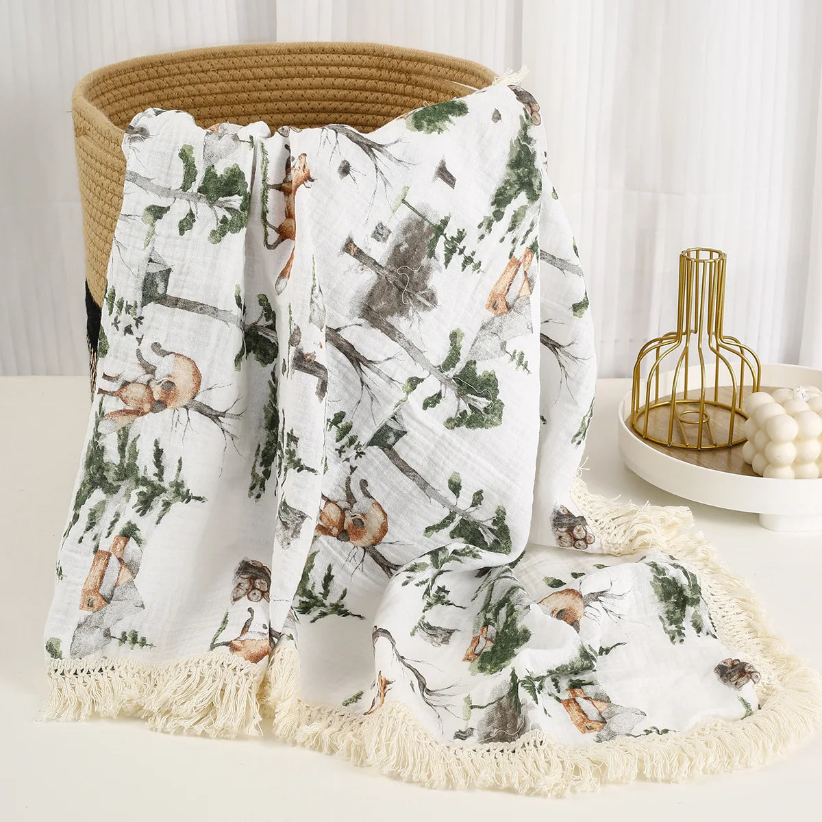 Cotton Muslin Swaddle Blankets