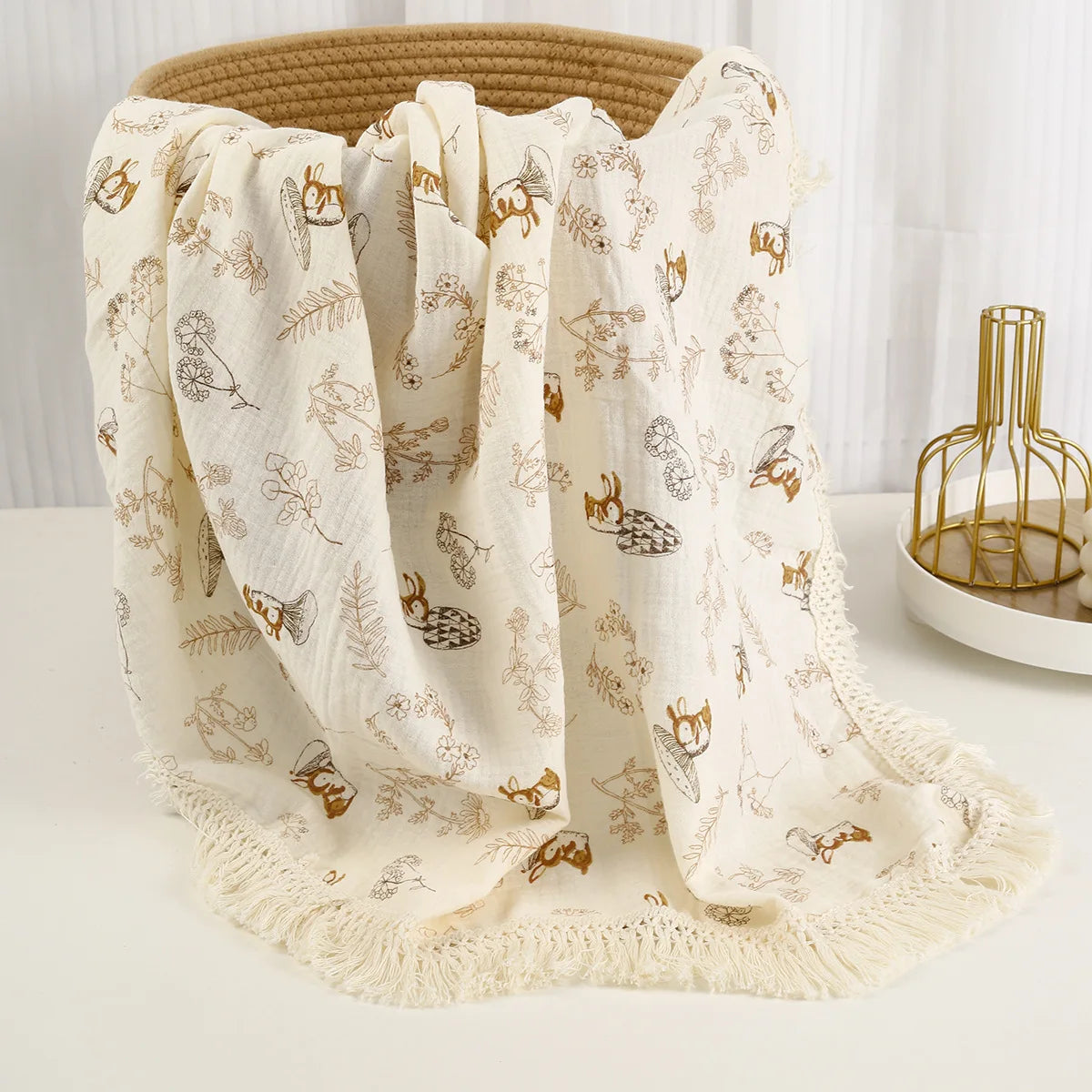 Cotton Muslin Swaddle Blankets