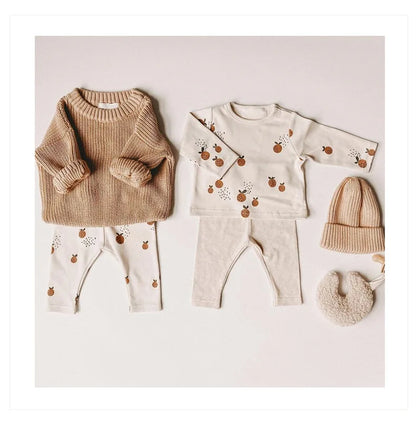 Organic Cotton Bay Boys Girl Shirt Toddler Children Clothes Fruit Pattern Short Sleeve Tops T-shirt Baby Kids Infant Outfits